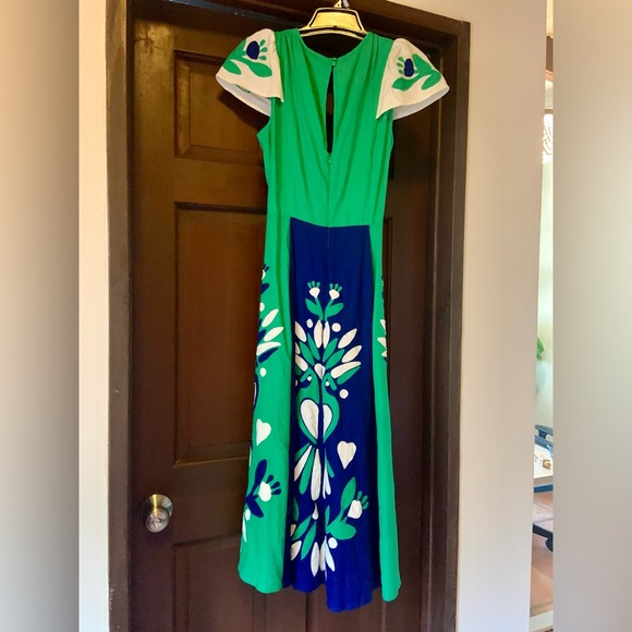 Farm Rio Soft Garden Patch-work Midi Dress size XS, NWT. - Picture 5 of 8